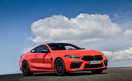 2020 BMW M8 Competition Coupe (Color: Fire Red) Front Three-Quarter Wallpapers 450x275 (71)
