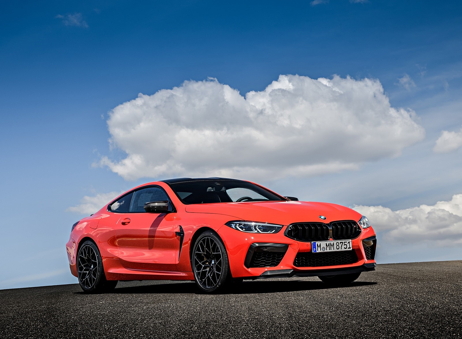 2020 BMW M8 Competition Coupe (Color: Fire Red) Front Three-Quarter Wallpapers #71 of 305