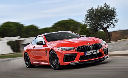 2020 BMW M8 Competition Coupe (Color: Fire Red) Front Three-Quarter Wallpapers 450x275 (47)