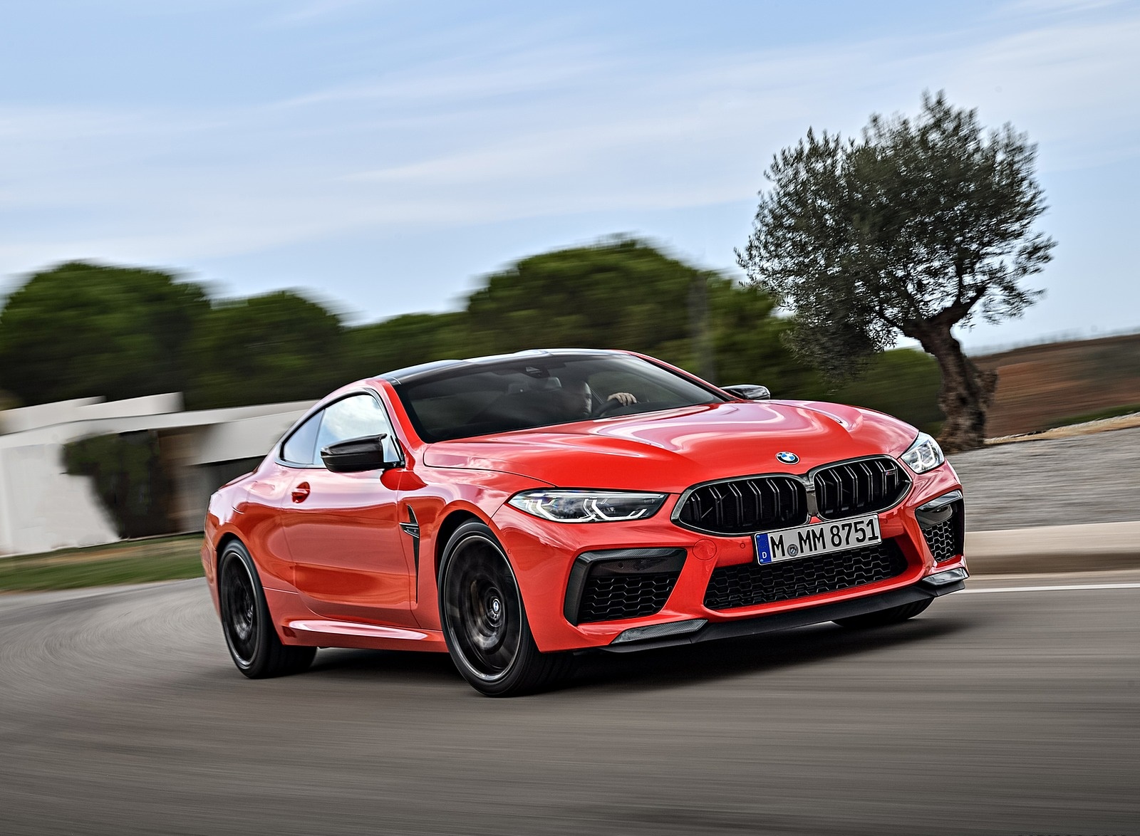 2020 BMW M8 Competition Coupe (Color: Fire Red) Front Three-Quarter Wallpapers #47 of 305