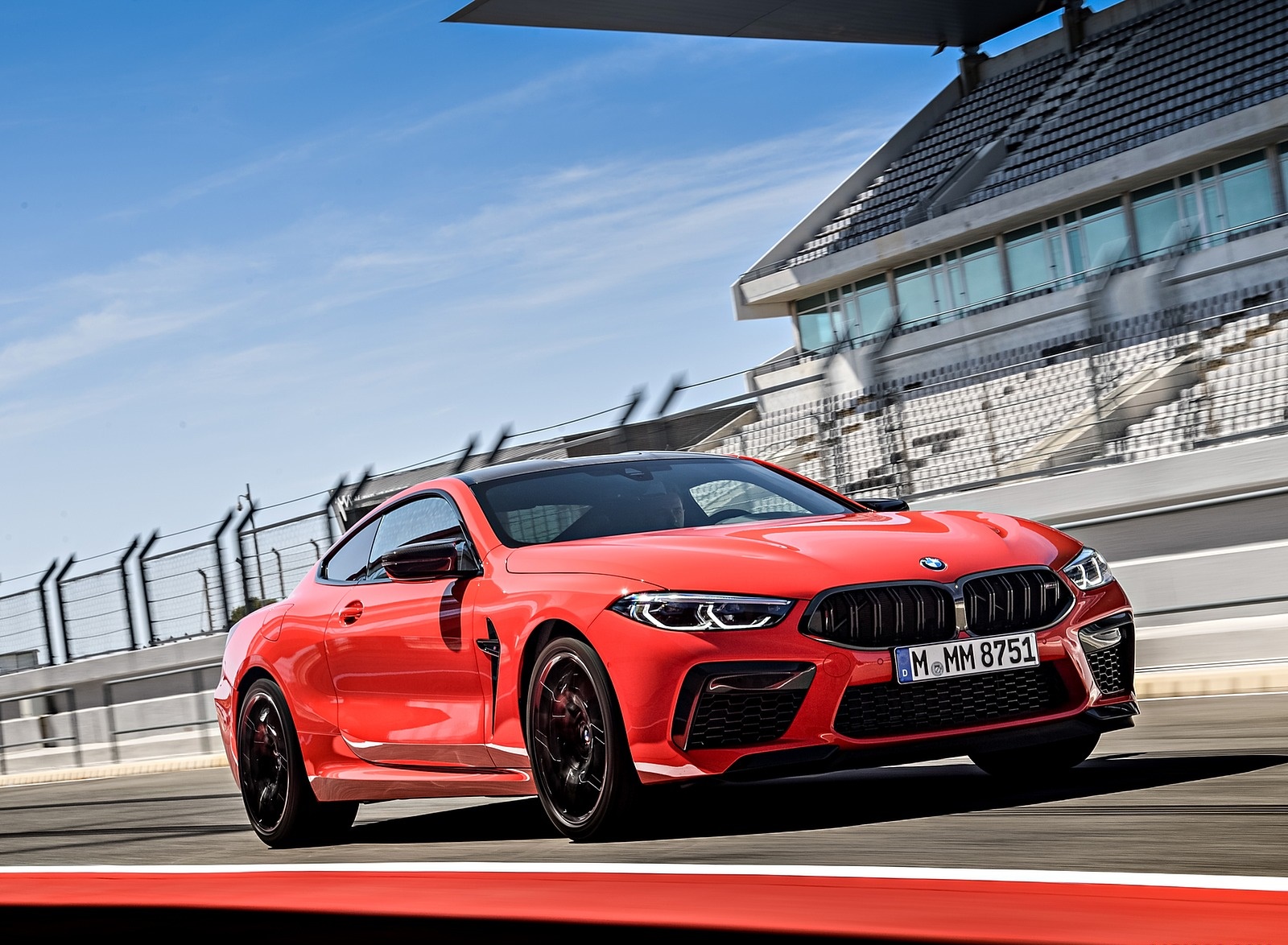 2020 BMW M8 Competition Coupe (Color: Fire Red) Front Three-Quarter Wallpapers #23 of 305