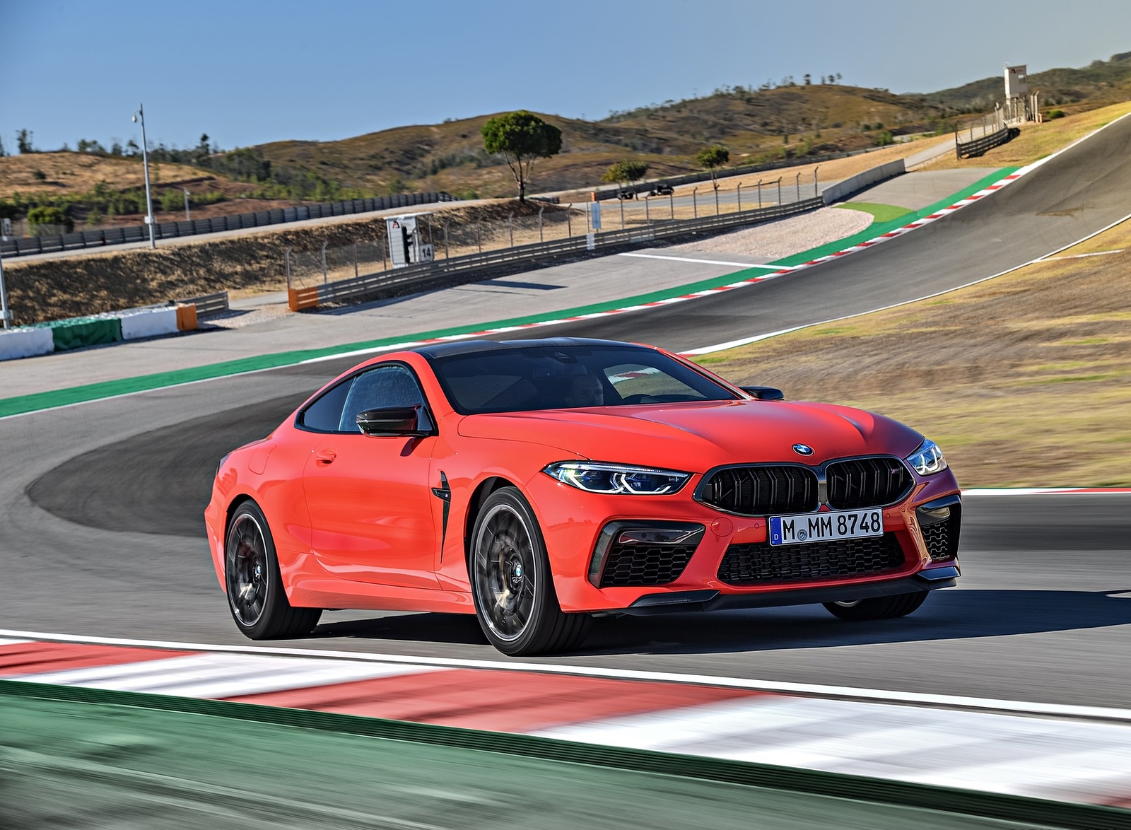 2020 BMW M8 Competition Coupe (Color: Fire Red) Front Three-Quarter Wallpapers #11 of 305