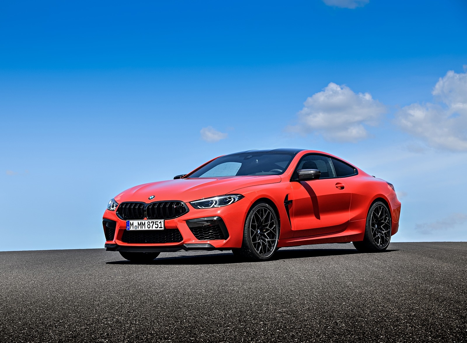2020 BMW M8 Competition Coupe (Color: Fire Red) Front Three-Quarter Wallpapers #72 of 305