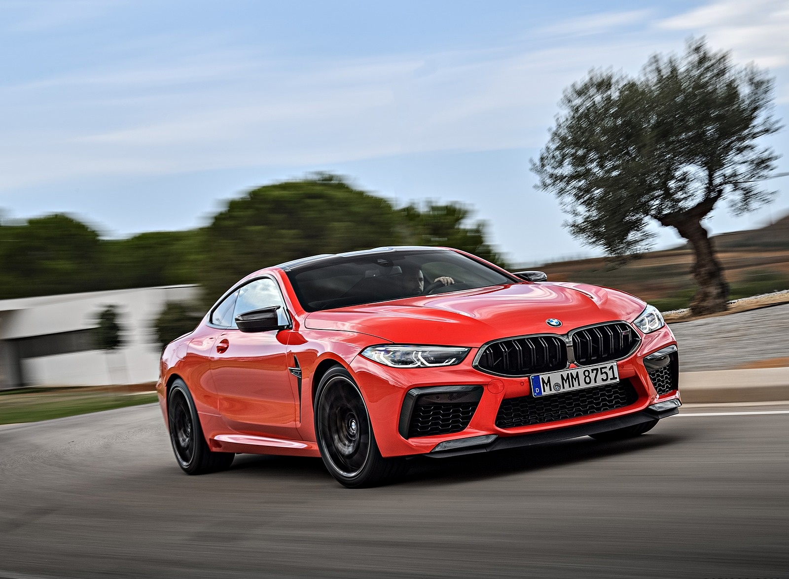 2020 BMW M8 Competition Coupe (Color: Fire Red) Front Three-Quarter Wallpapers #48 of 305