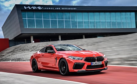 2020 BMW M8 Competition Coupe (Color: Fire Red) Front Three-Quarter Wallpapers 450x275 (36)