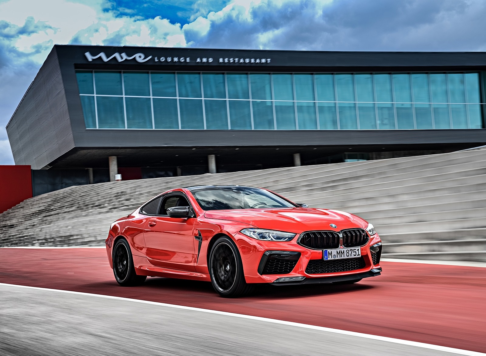 2020 BMW M8 Competition Coupe (Color: Fire Red) Front Three-Quarter Wallpapers #36 of 305