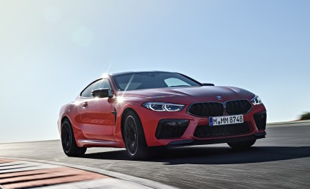 2020 BMW M8 Competition Coupe (Color: Fire Red) Front Three-Quarter Wallpapers 450x275 (24)