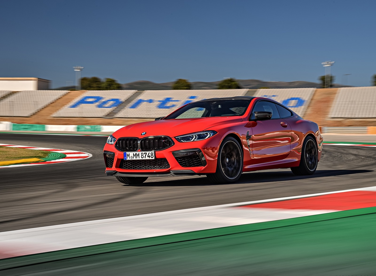 2020 BMW M8 Competition Coupe (Color: Fire Red) Front Three-Quarter Wallpapers #12 of 305