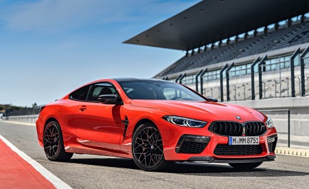 2020 BMW M8 Competition Coupe (Color: Fire Red) Front Three-Quarter Wallpapers 450x275 (61)