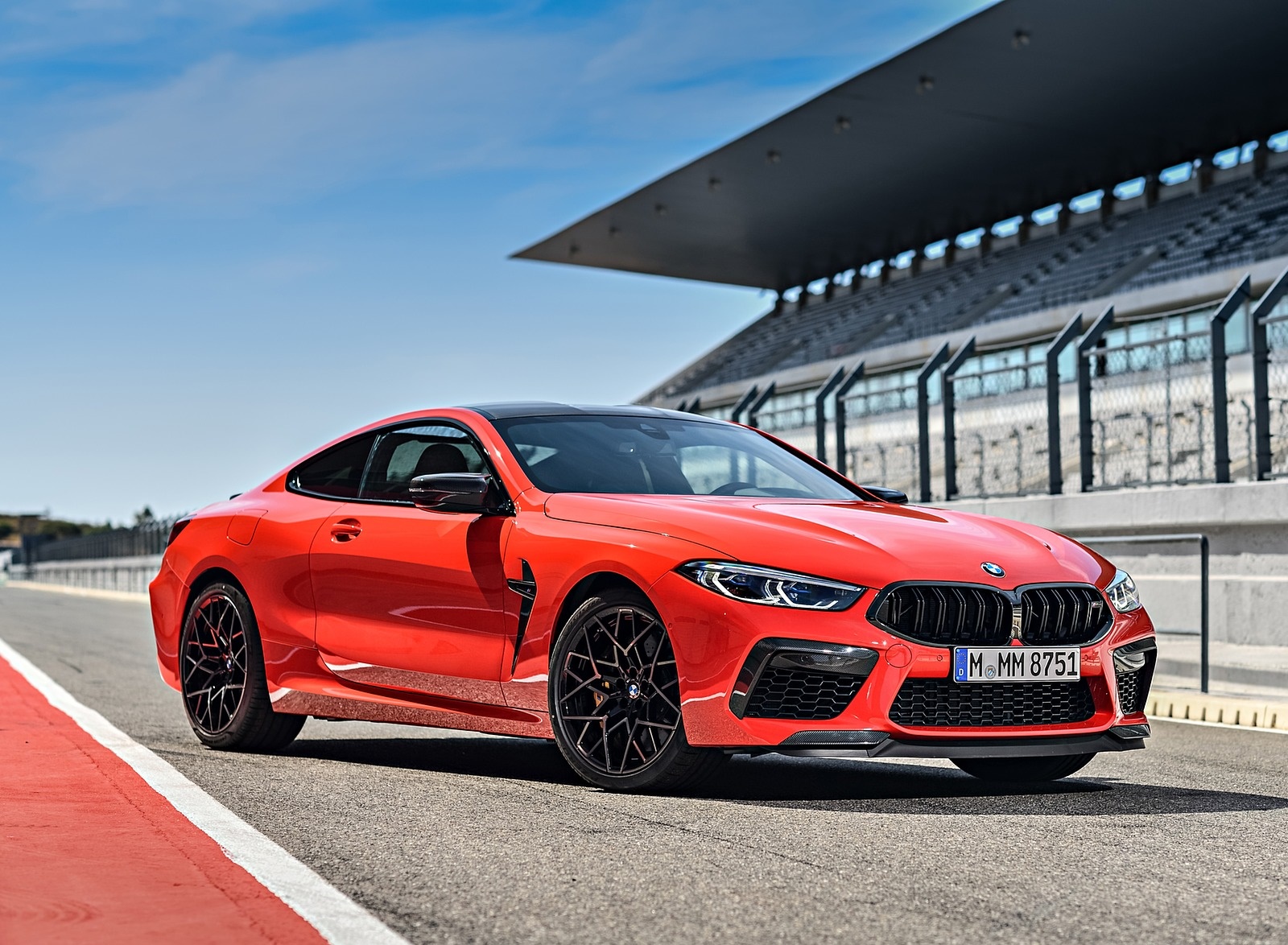 2020 BMW M8 Competition Coupe (Color: Fire Red) Front Three-Quarter Wallpapers #61 of 305