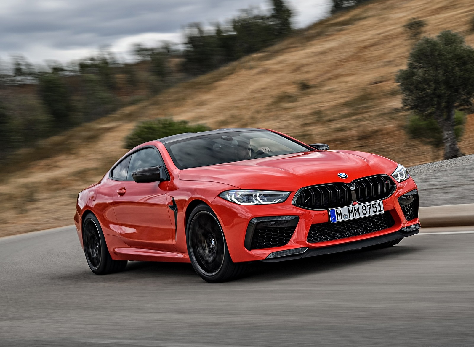 2020 BMW M8 Competition Coupe (Color: Fire Red) Front Three-Quarter Wallpapers #49 of 305