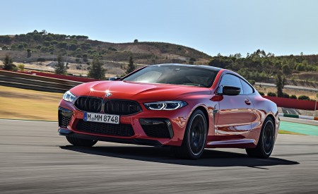 2020 BMW M8 Competition Coupe (Color: Fire Red) Front Three-Quarter Wallpapers 450x275 (25)