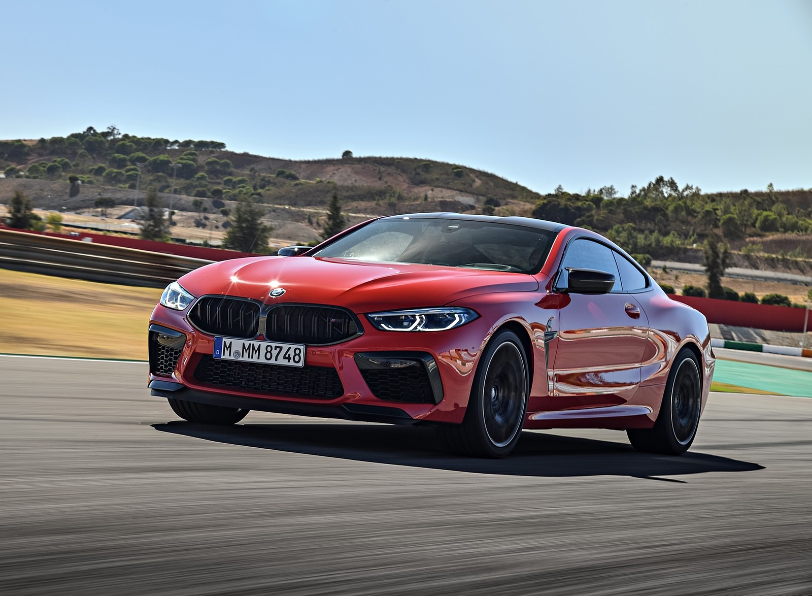 2020 BMW M8 Competition Coupe (Color: Fire Red) Front Three-Quarter Wallpapers #25 of 305