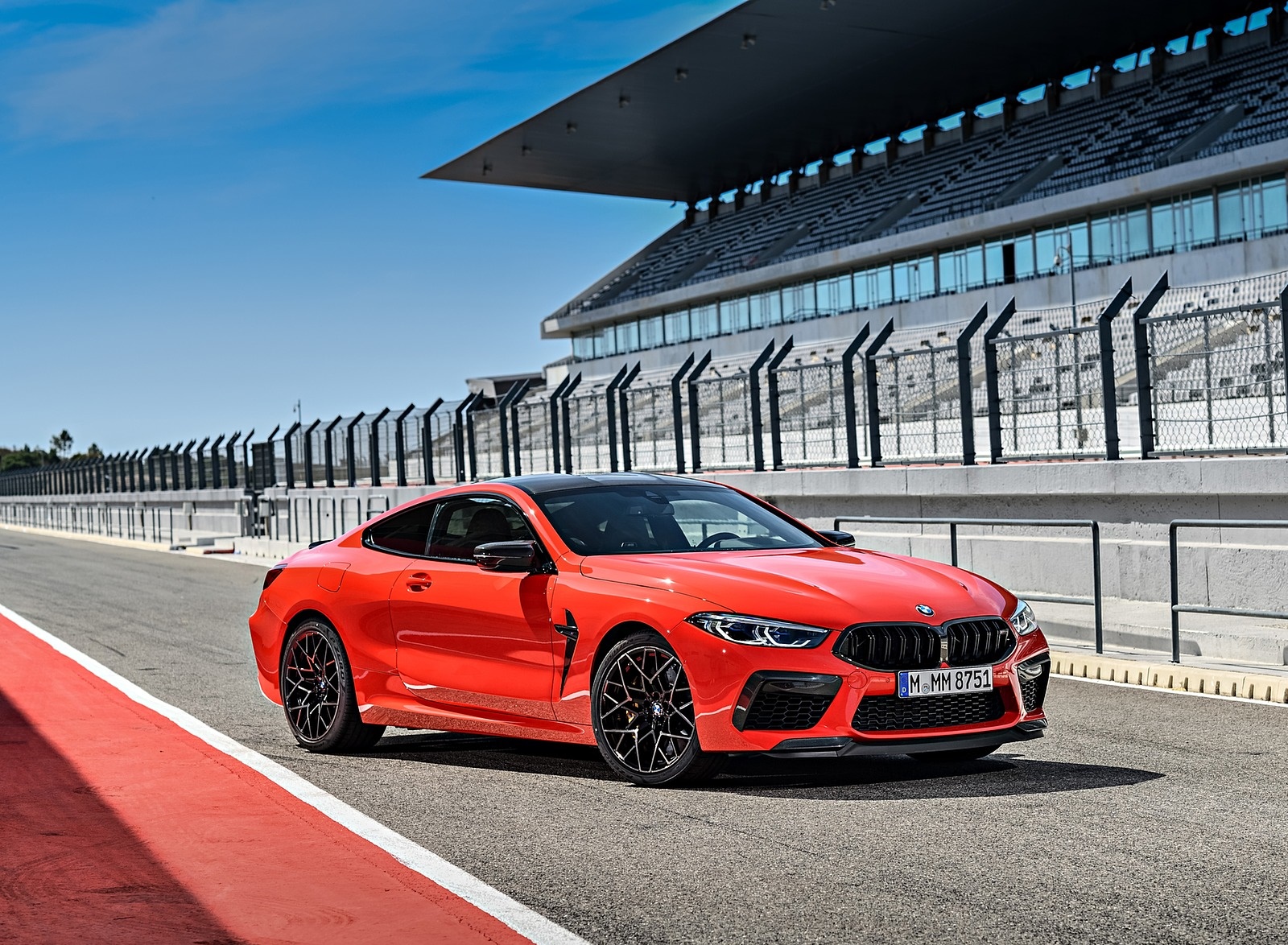 2020 BMW M8 Competition Coupe (Color: Fire Red) Front Three-Quarter Wallpapers #63 of 305