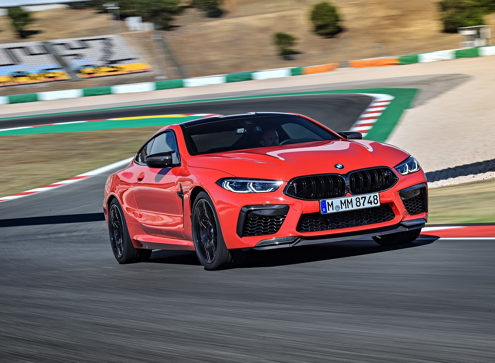 2020 BMW M8 Competition Coupe (Color: Fire Red) Front Three-Quarter Wallpapers (7)