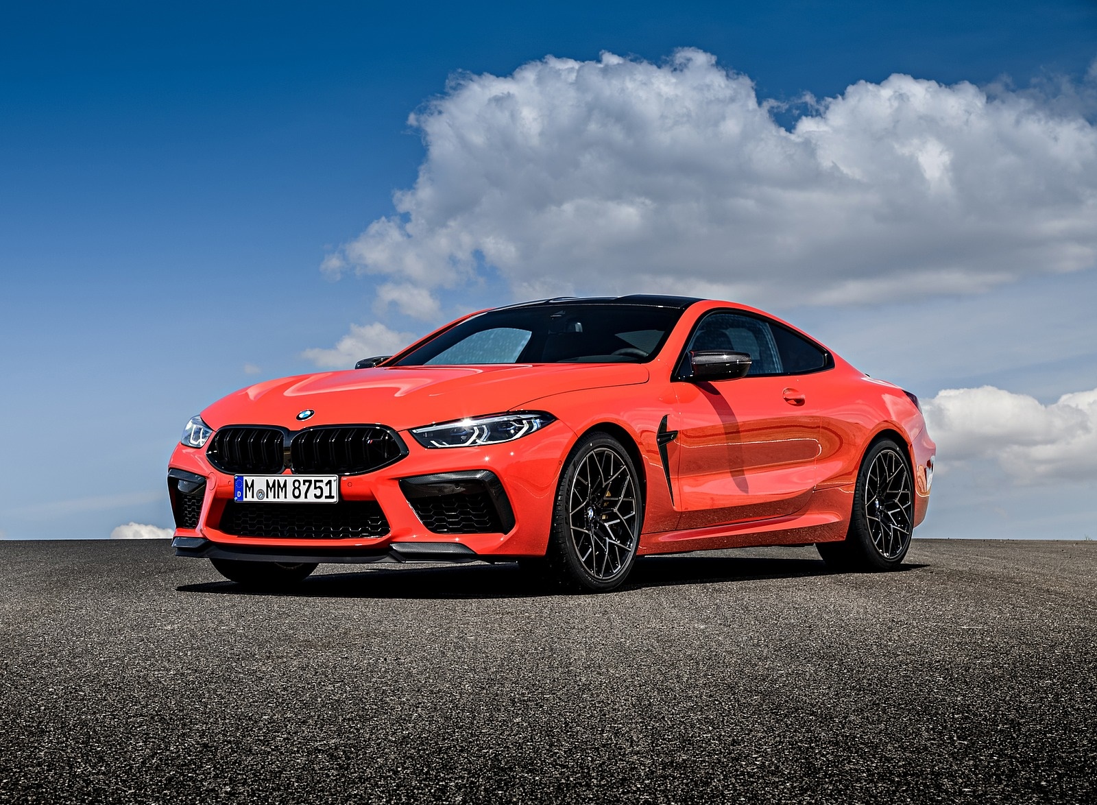 2020 BMW M8 Competition Coupe (Color: Fire Red) Front Three-Quarter Wallpapers #74 of 305