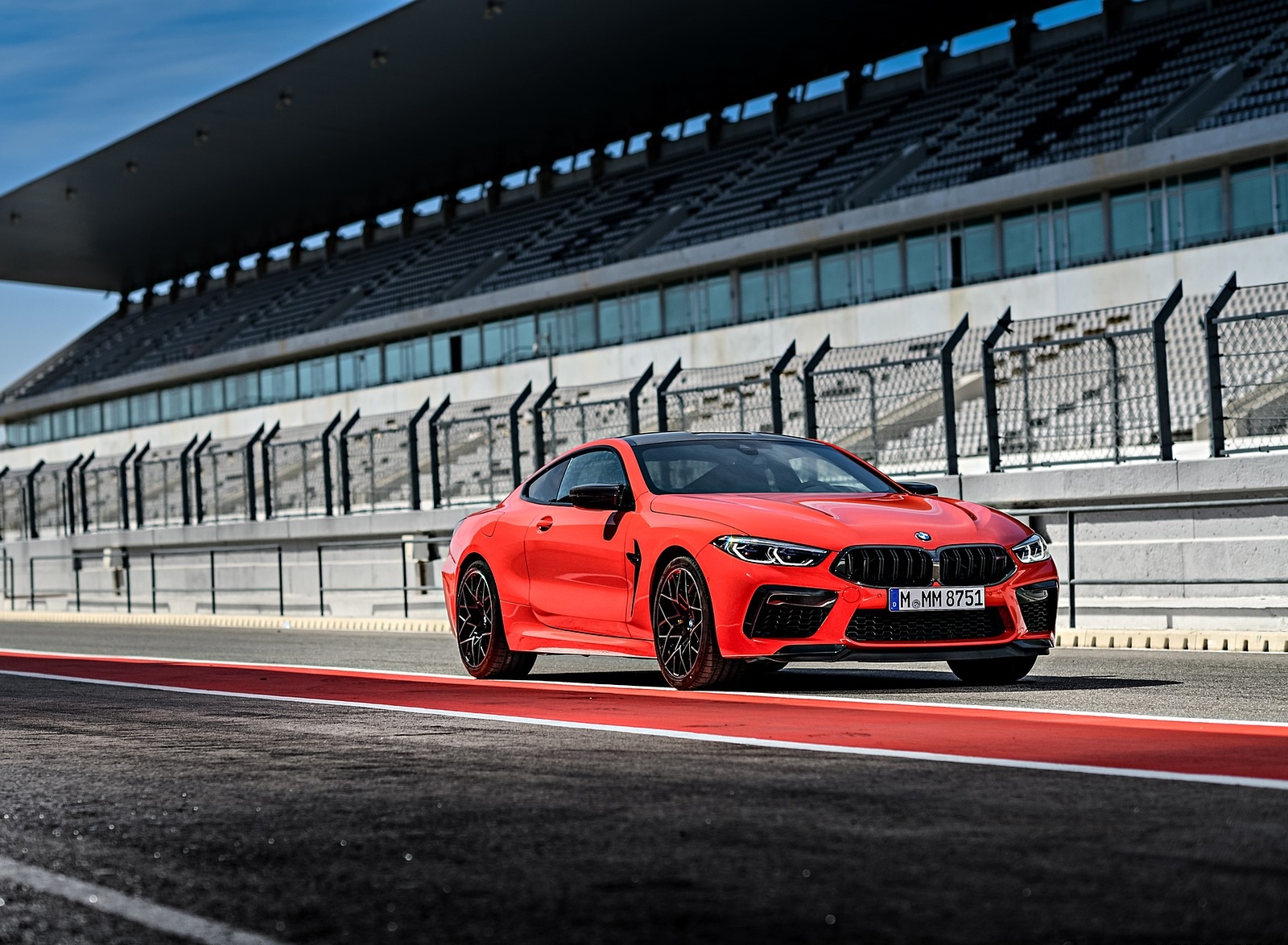2020 BMW M8 Competition Coupe (Color: Fire Red) Front Three-Quarter Wallpapers #64 of 305