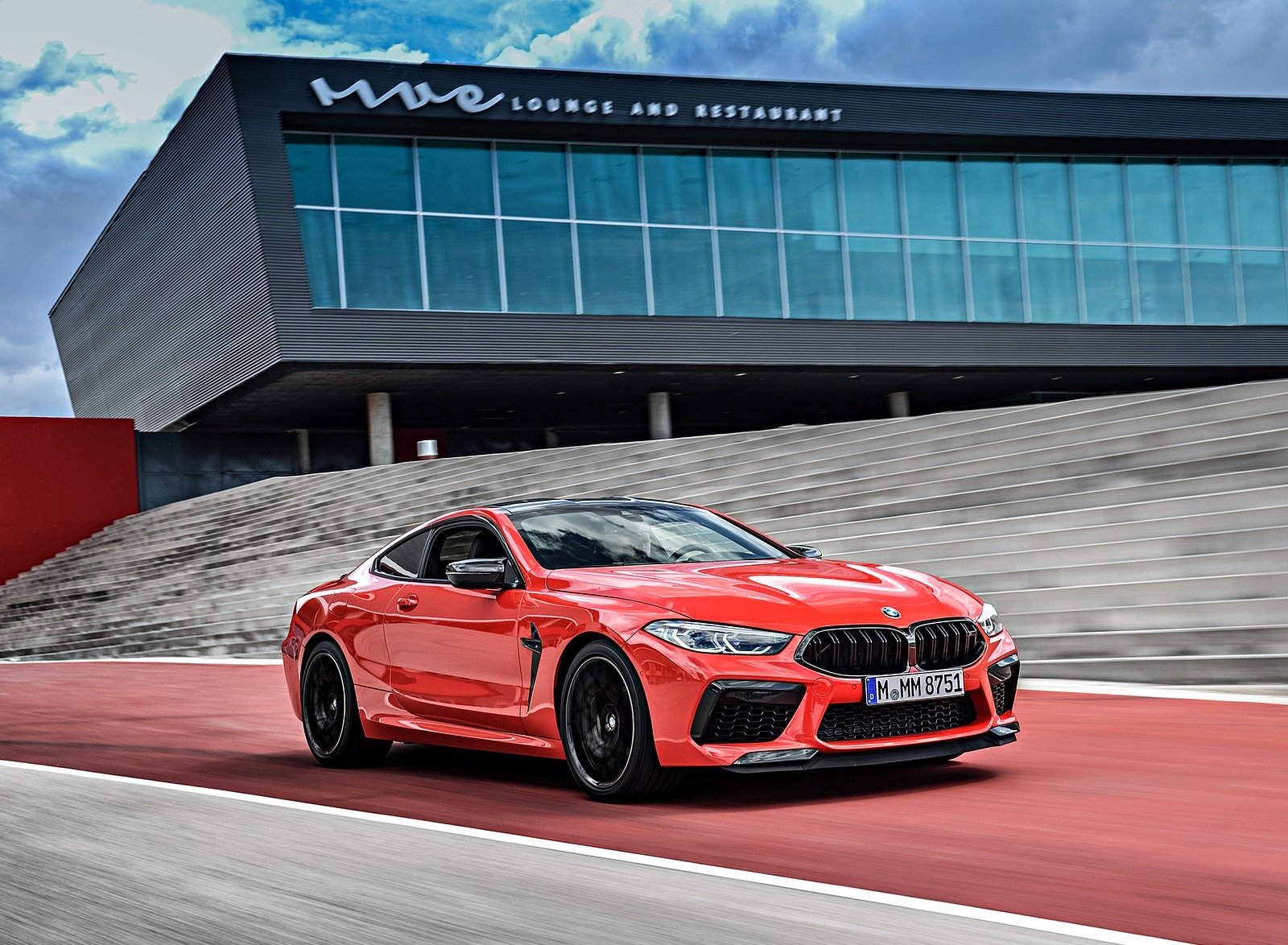 2020 BMW M8 Competition Coupe (Color: Fire Red) Front Three-Quarter Wallpapers #40 of 305