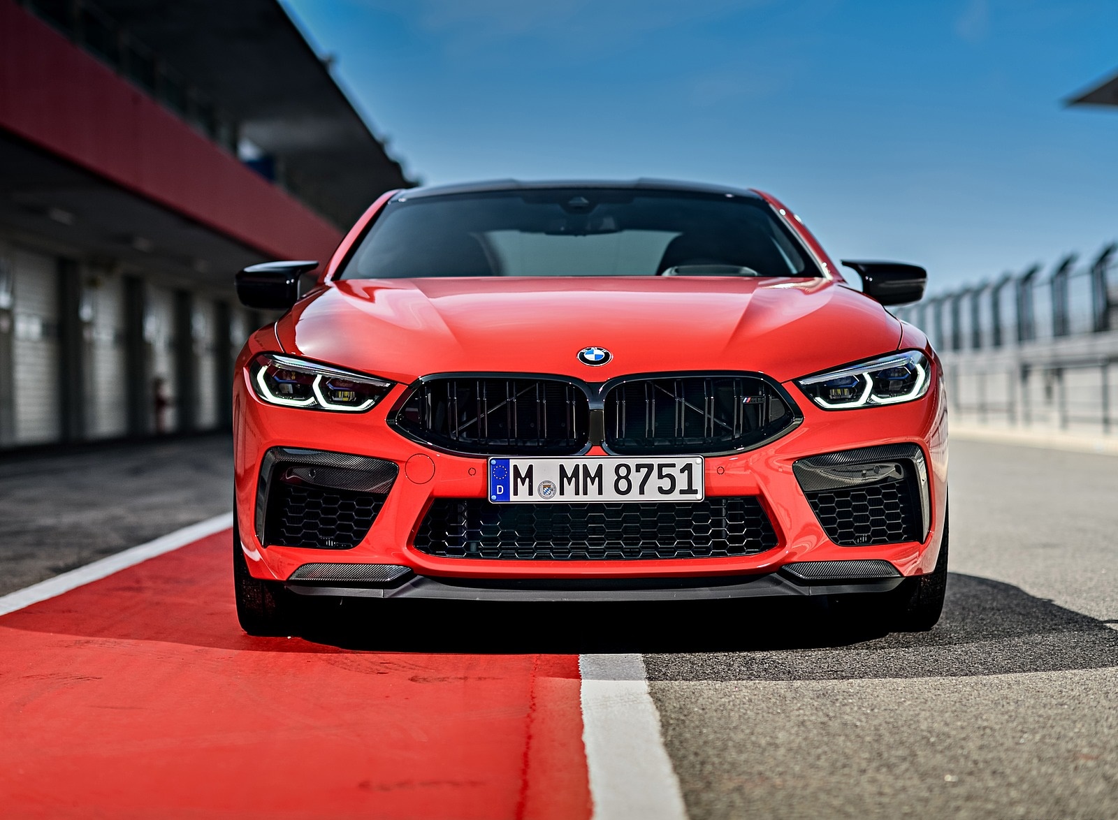 2020 BMW M8 Competition Coupe (Color: Fire Red) Front Wallpapers #76 of 305