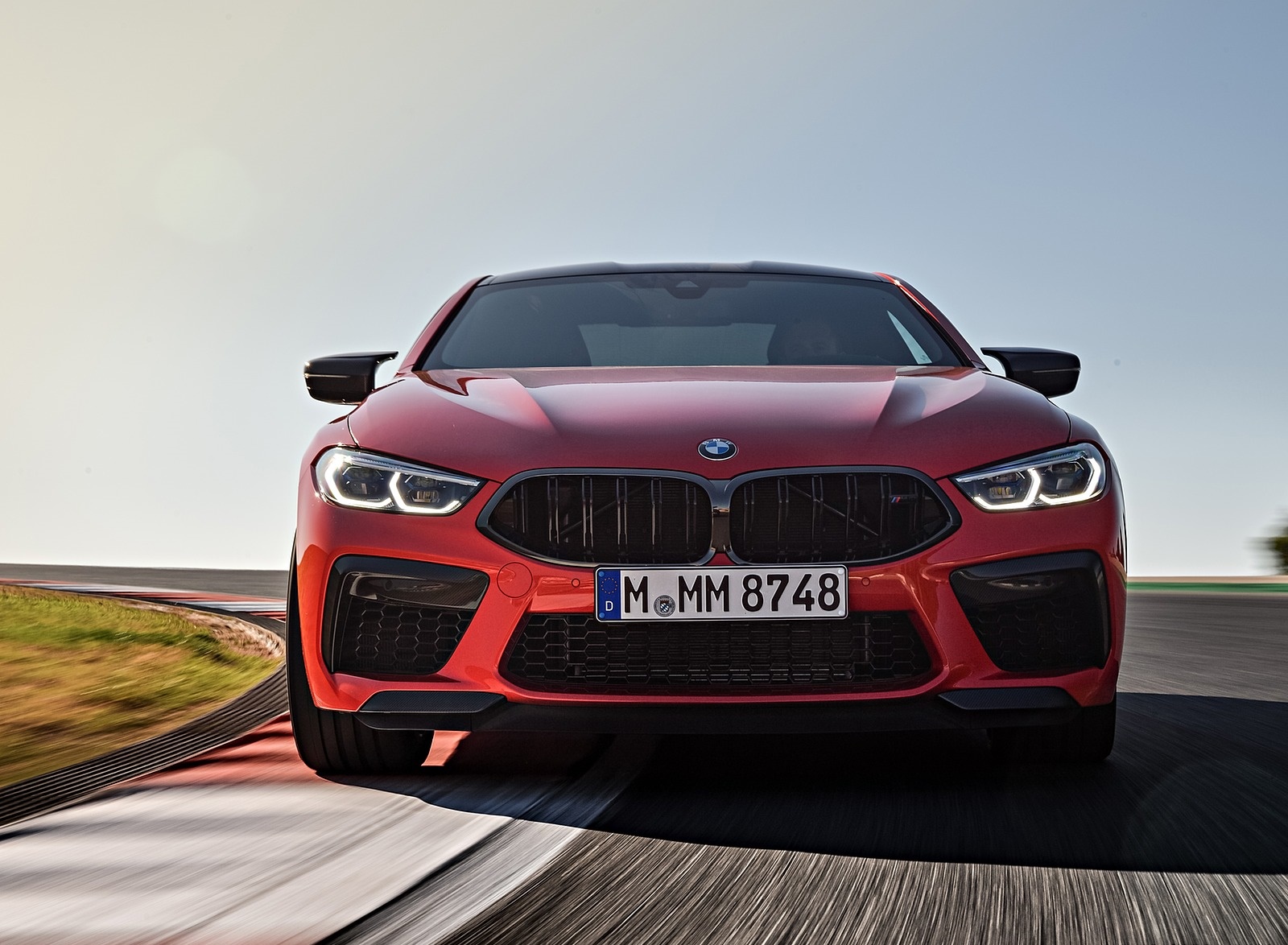 2020 BMW M8 Competition Coupe (Color: Fire Red) Front Wallpapers #27 of 305