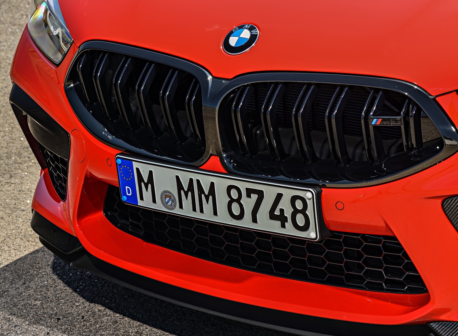 2020 BMW M8 Competition Coupe (Color: Fire Red) Grill Wallpapers #90 of 305