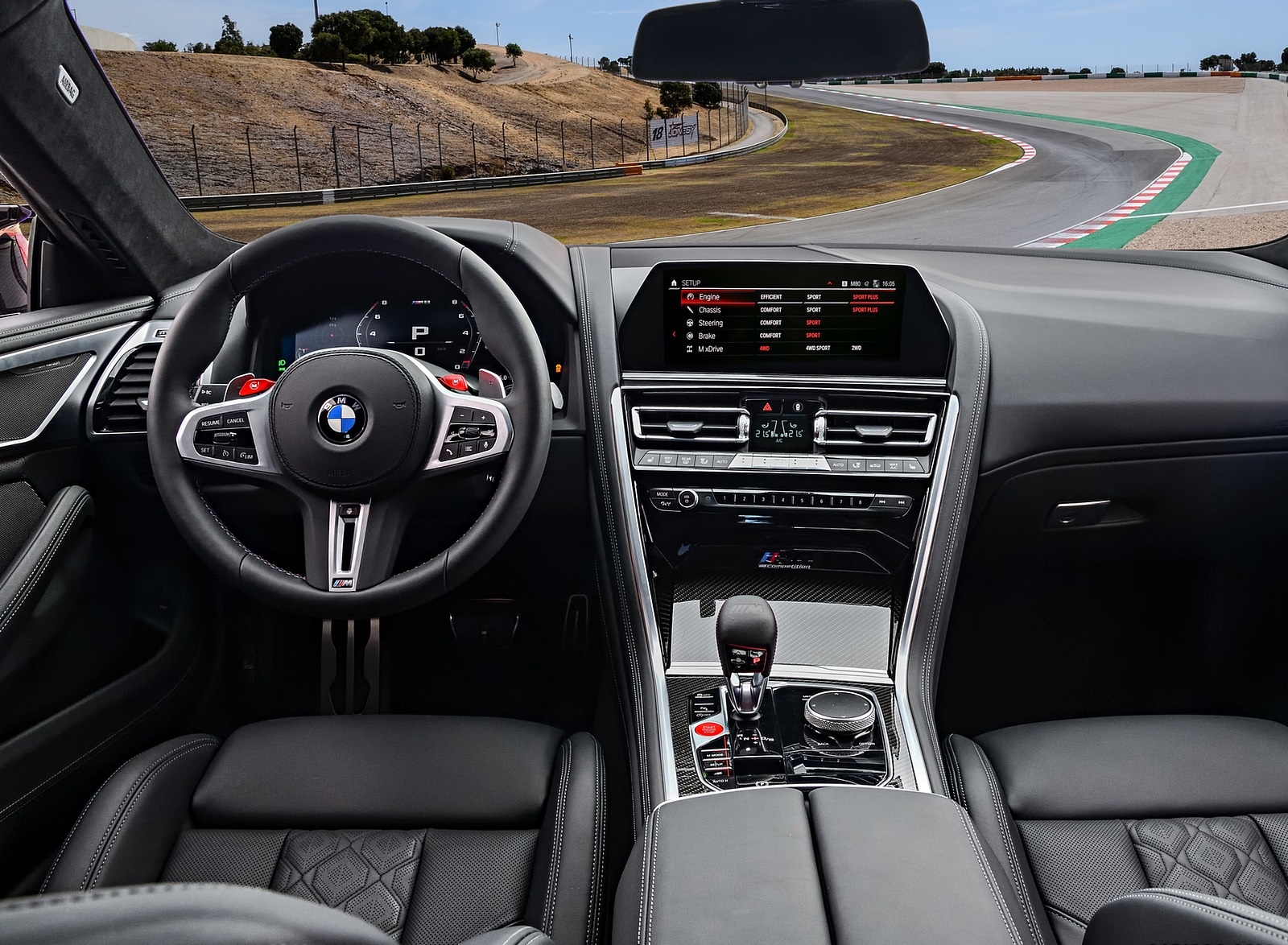 2020 BMW M8 Competition Coupe (Color: Fire Red) Interior Cockpit Wallpapers #102 of 305