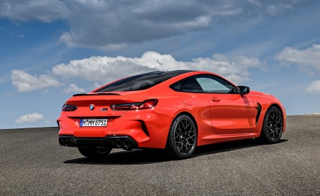 2020 BMW M8 Competition Coupe (Color: Fire Red) Rear Three-Quarter Wallpapers 450x275 (78)