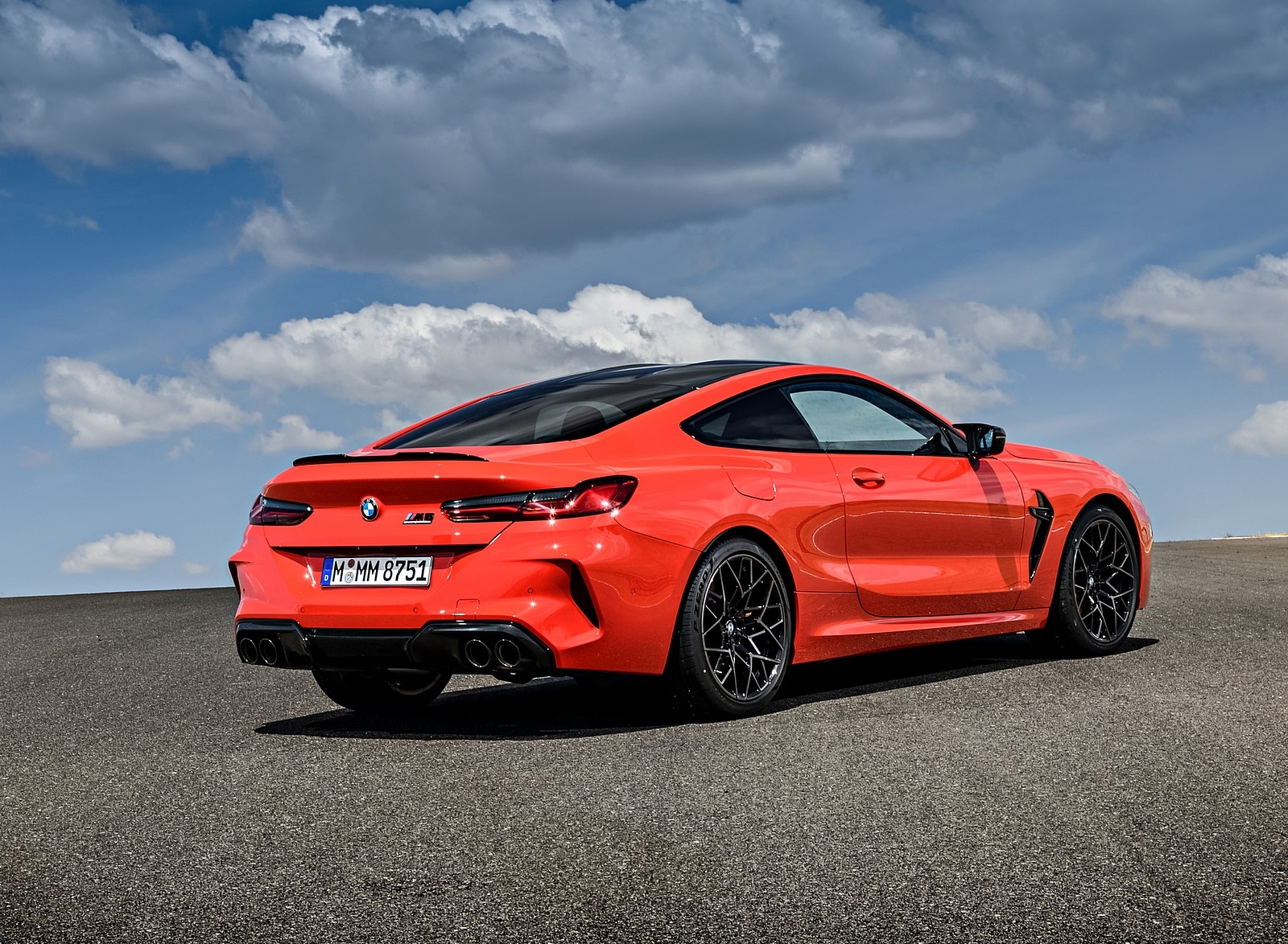 2020 BMW M8 Competition Coupe (Color: Fire Red) Rear Three-Quarter Wallpapers #78 of 305