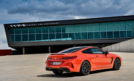 2020 BMW M8 Competition Coupe (Color: Fire Red) Rear Three-Quarter Wallpapers 450x275 (65)