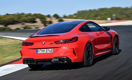2020 BMW M8 Competition Coupe (Color: Fire Red) Rear Three-Quarter Wallpapers 450x275 (28)
