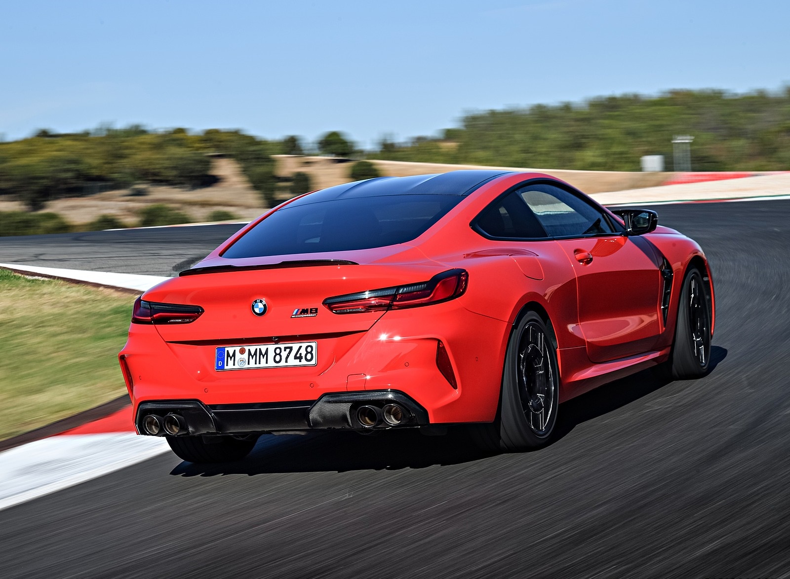 2020 BMW M8 Competition Coupe (Color: Fire Red) Rear Three-Quarter Wallpapers #28 of 305