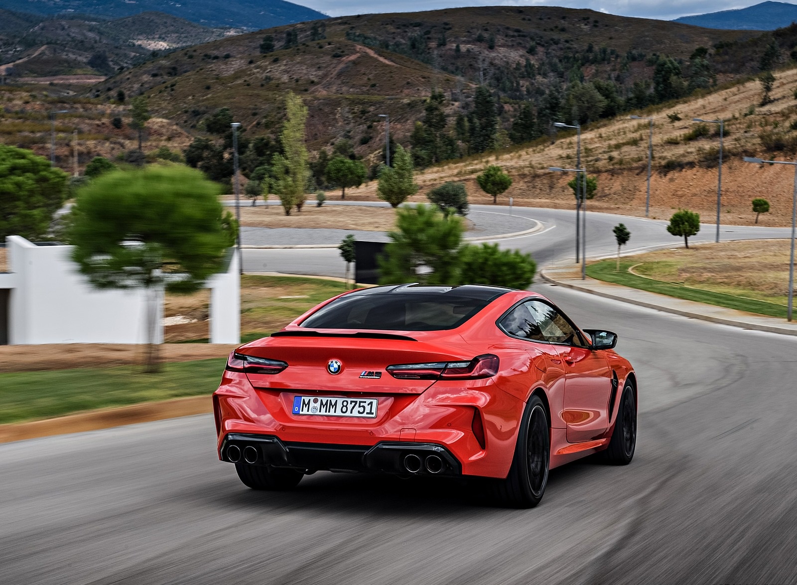 2020 BMW M8 Competition Coupe (Color: Fire Red) Rear Three-Quarter Wallpapers #53 of 305