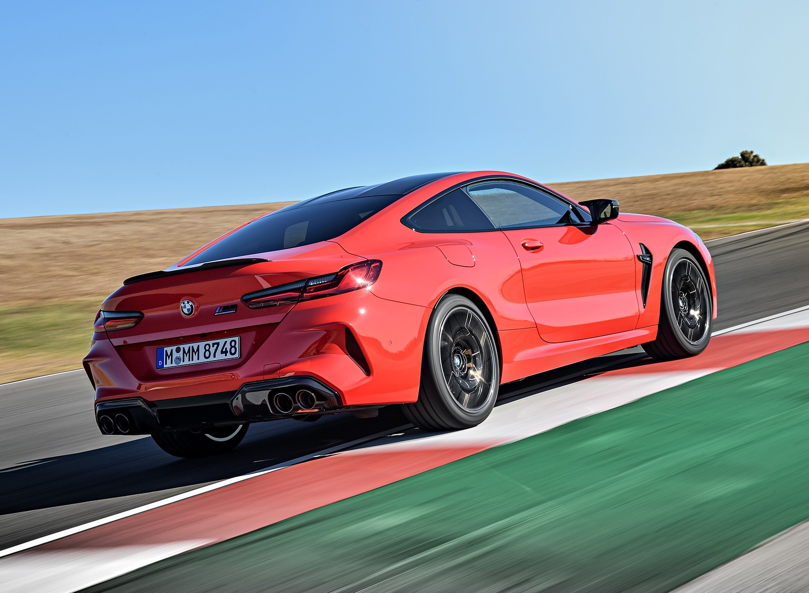 2020 BMW M8 Competition Coupe (Color: Fire Red) Rear Three-Quarter Wallpapers #29 of 305