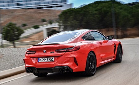 2020 BMW M8 Competition Coupe (Color: Fire Red) Rear Three-Quarter Wallpapers 450x275 (54)