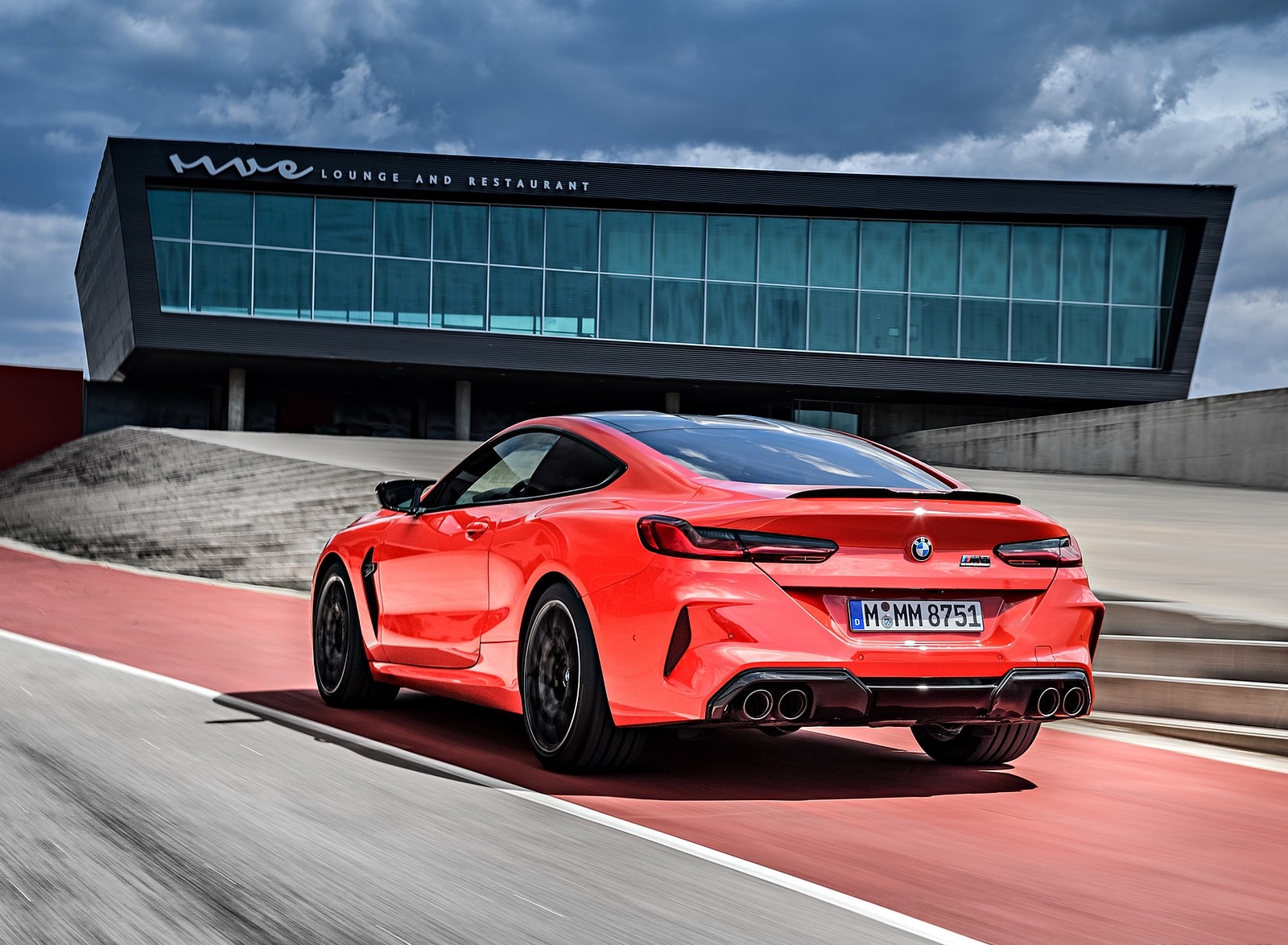 2020 BMW M8 Competition Coupe (Color: Fire Red) Rear Three-Quarter Wallpapers #43 of 305