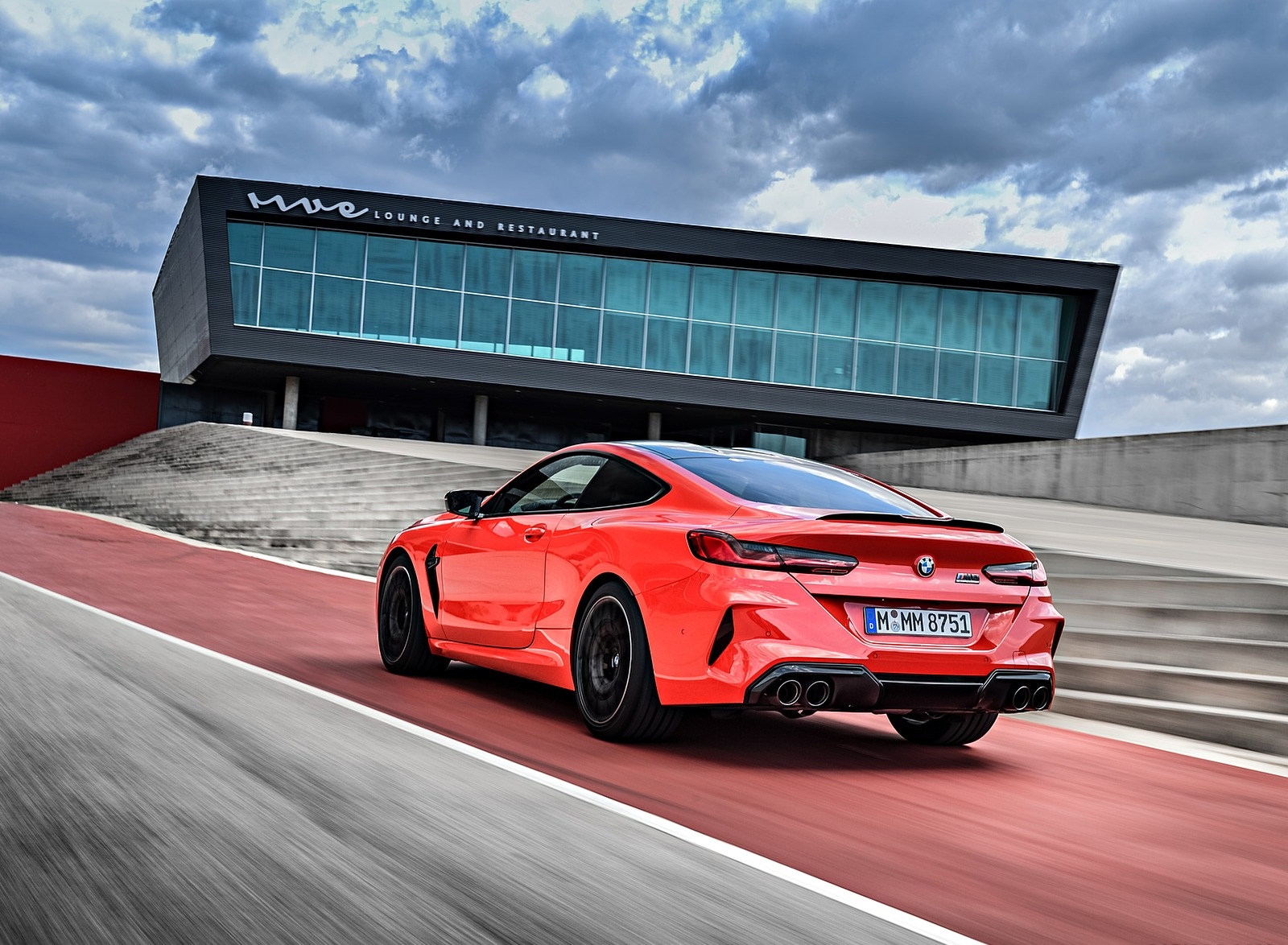 2020 BMW M8 Competition Coupe (Color: Fire Red) Rear Three-Quarter Wallpapers #44 of 305