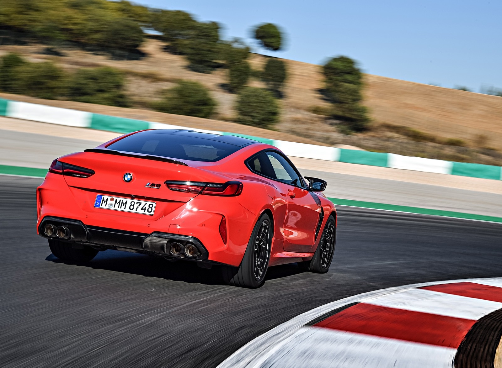 2020 BMW M8 Competition Coupe (Color: Fire Red) Rear Three-Quarter Wallpapers #17 of 305