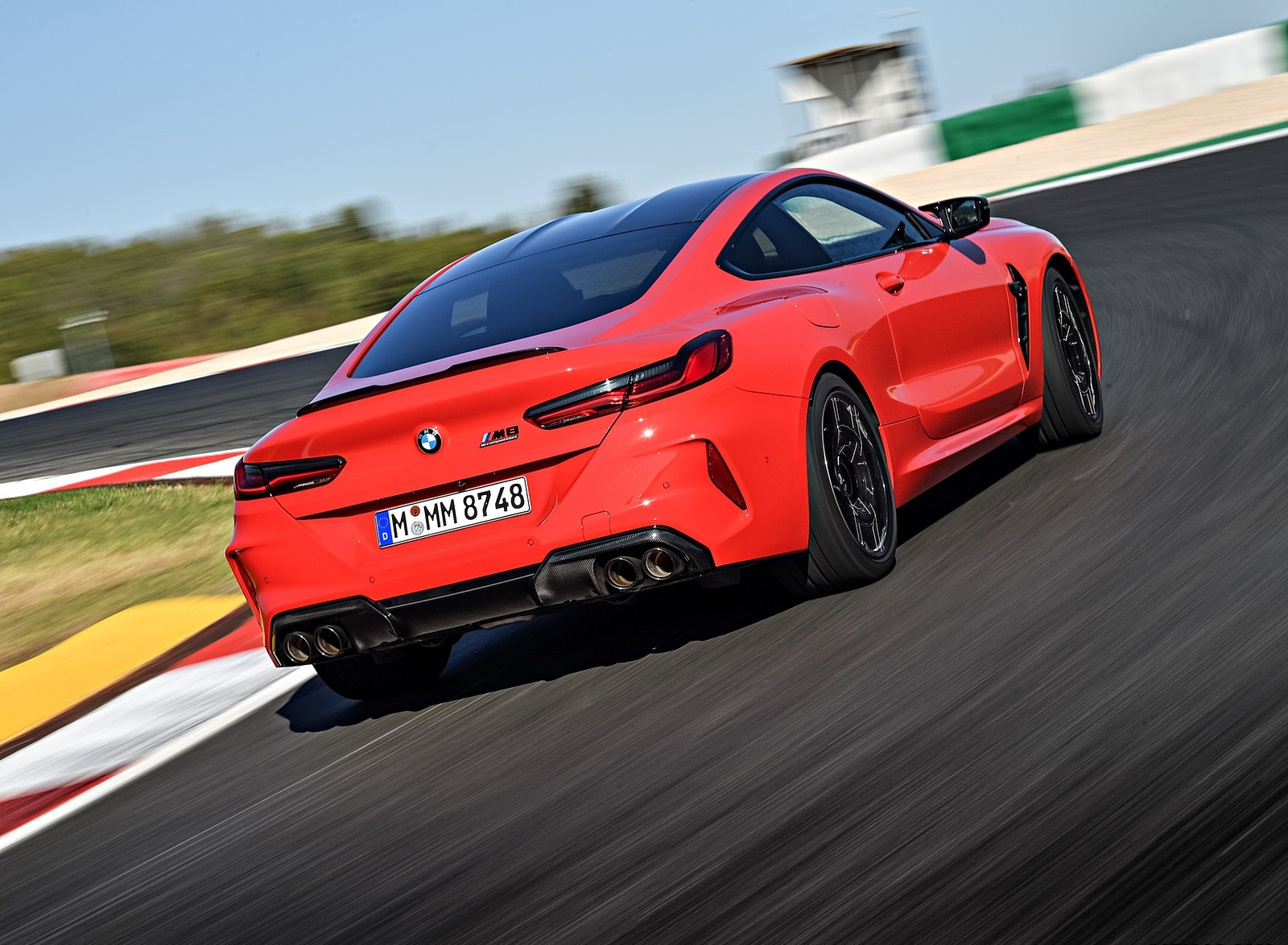 2020 BMW M8 Competition Coupe (Color: Fire Red) Rear Three-Quarter Wallpapers #18 of 305
