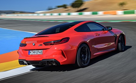 2020 BMW M8 Competition Coupe (Color: Fire Red) Rear Three-Quarter Wallpapers 450x275 (20)
