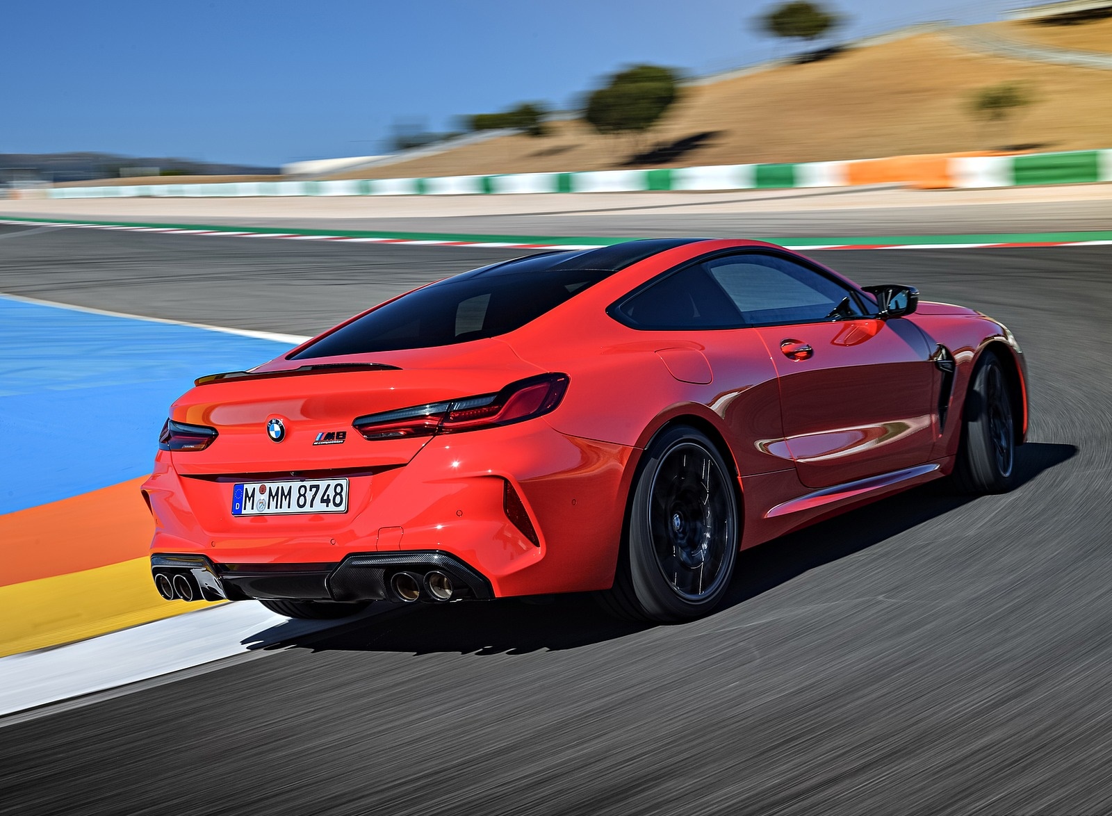 2020 BMW M8 Competition Coupe (Color: Fire Red) Rear Three-Quarter Wallpapers #20 of 305