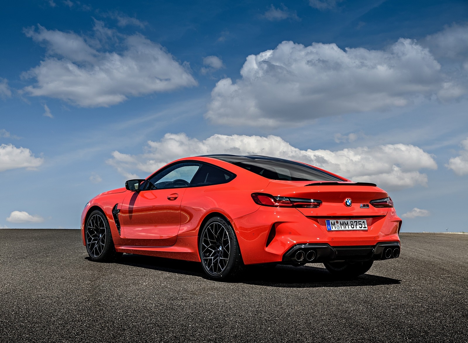 2020 BMW M8 Competition Coupe (Color: Fire Red) Rear Three-Quarter Wallpapers #79 of 305