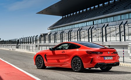 2020 BMW M8 Competition Coupe (Color: Fire Red) Rear Three-Quarter Wallpapers 450x275 (67)