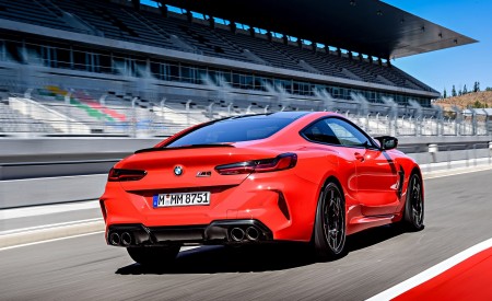 2020 BMW M8 Competition Coupe (Color: Fire Red) Rear Three-Quarter Wallpapers 450x275 (45)