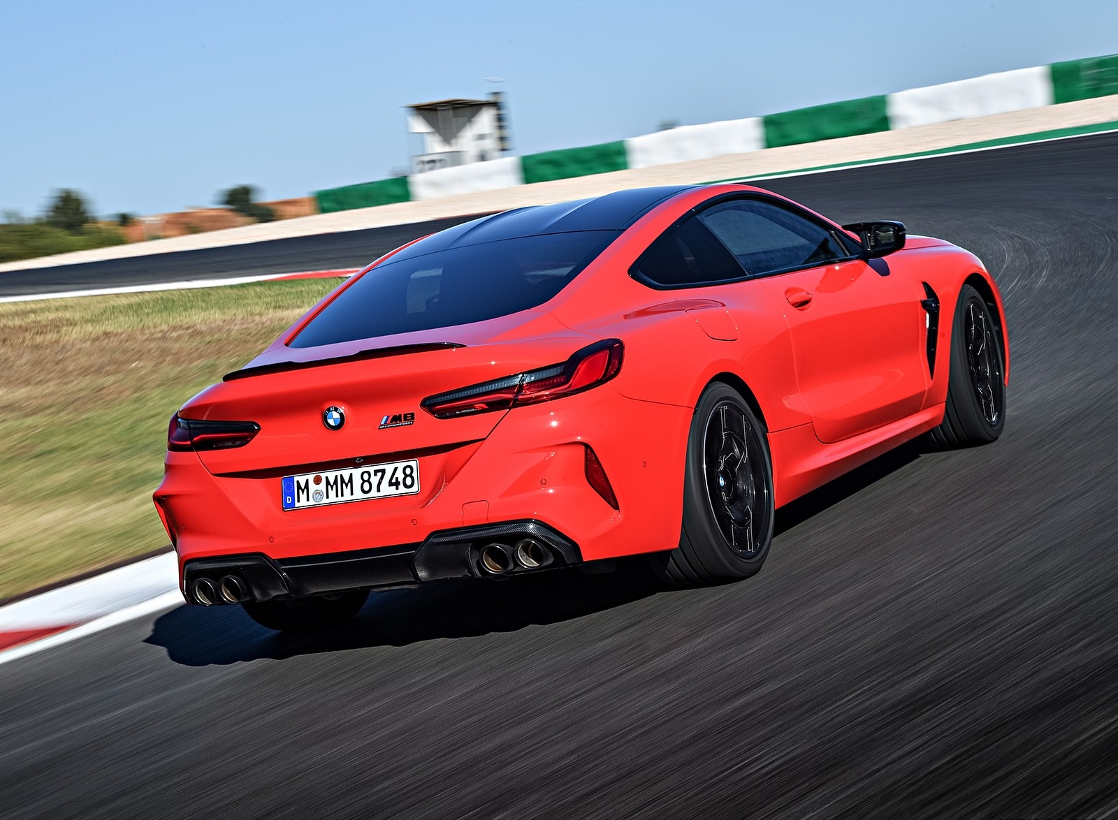 2020 BMW M8 Competition Coupe (Color: Fire Red) Rear Three-Quarter Wallpapers #21 of 305