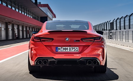 2020 BMW M8 Competition Coupe (Color: Fire Red) Rear Wallpapers 450x275 (57)