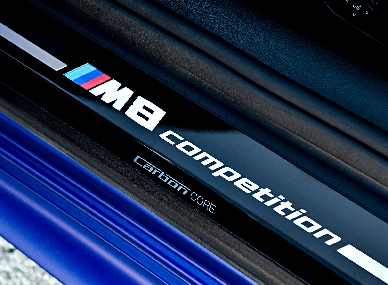 2020 BMW M8 Competition Coupe (Color: Frozen Marina Bay Blue) Door Sill Wallpapers #219 of 305