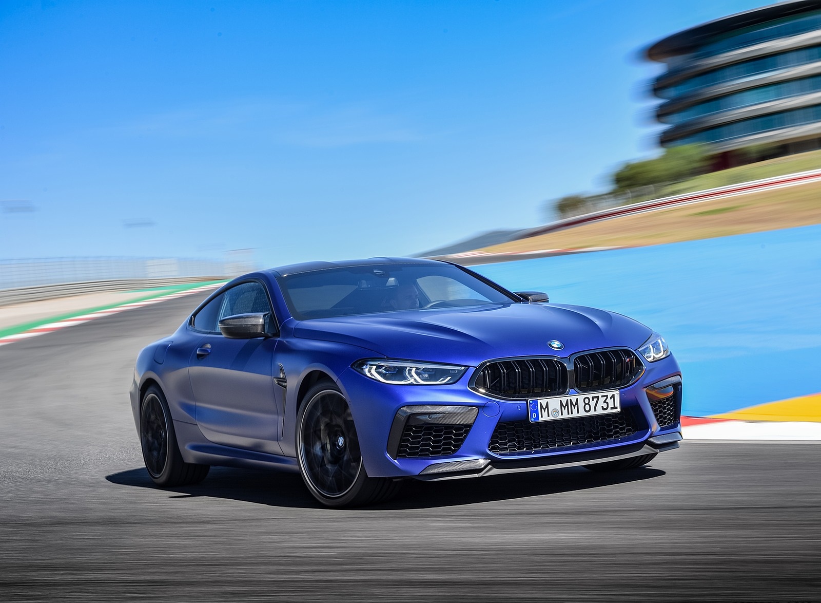 2020 BMW M8 Competition Coupe (Color: Frozen Marina Bay Blue) Front Three-Quarter Wallpapers #116 of 305