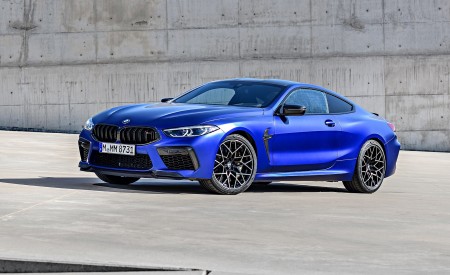 2020 BMW M8 Competition Coupe (Color: Frozen Marina Bay Blue) Front Three-Quarter Wallpapers 450x275 (184)