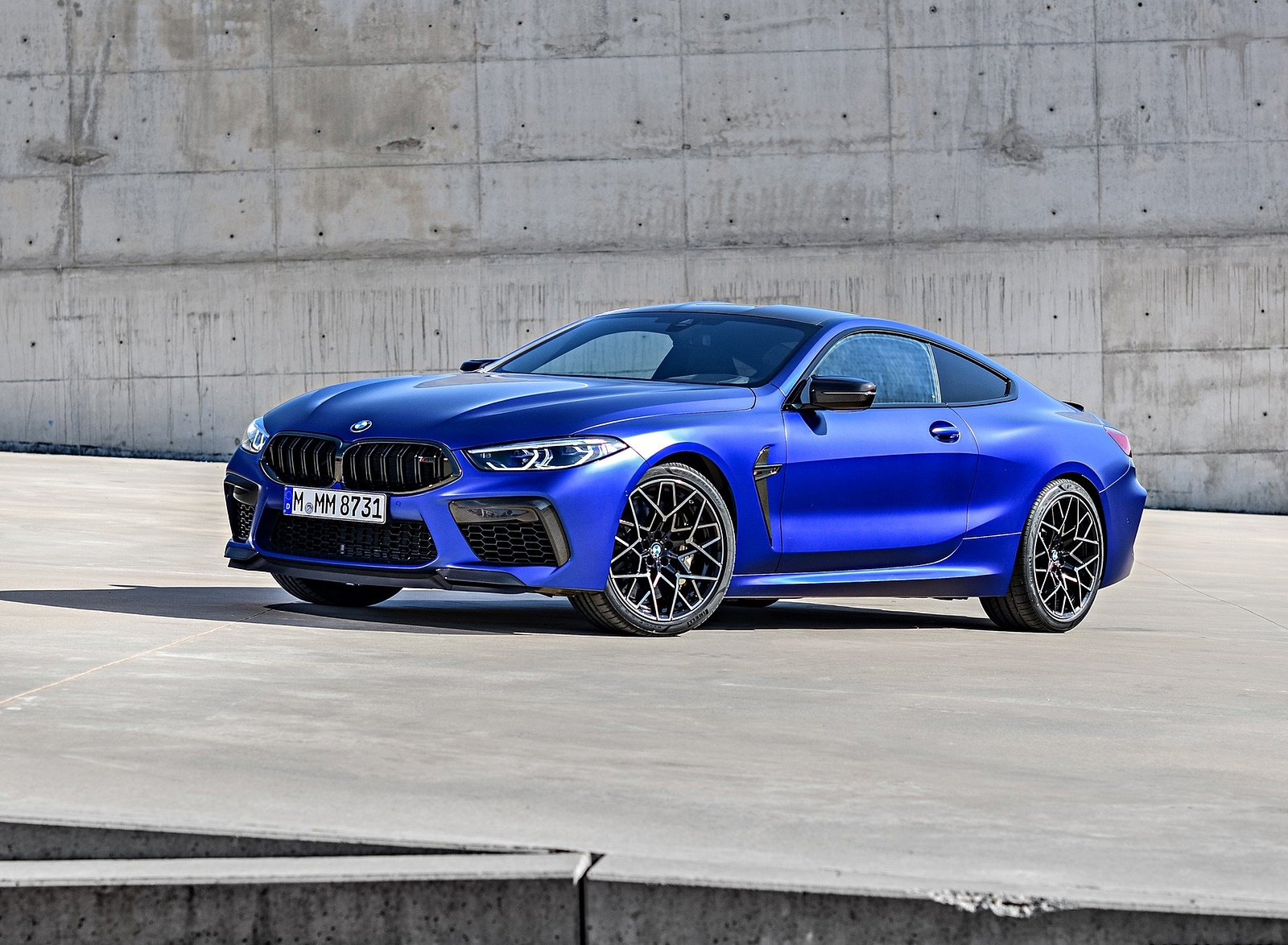 2020 BMW M8 Competition Coupe (Color: Frozen Marina Bay Blue) Front Three-Quarter Wallpapers #184 of 305