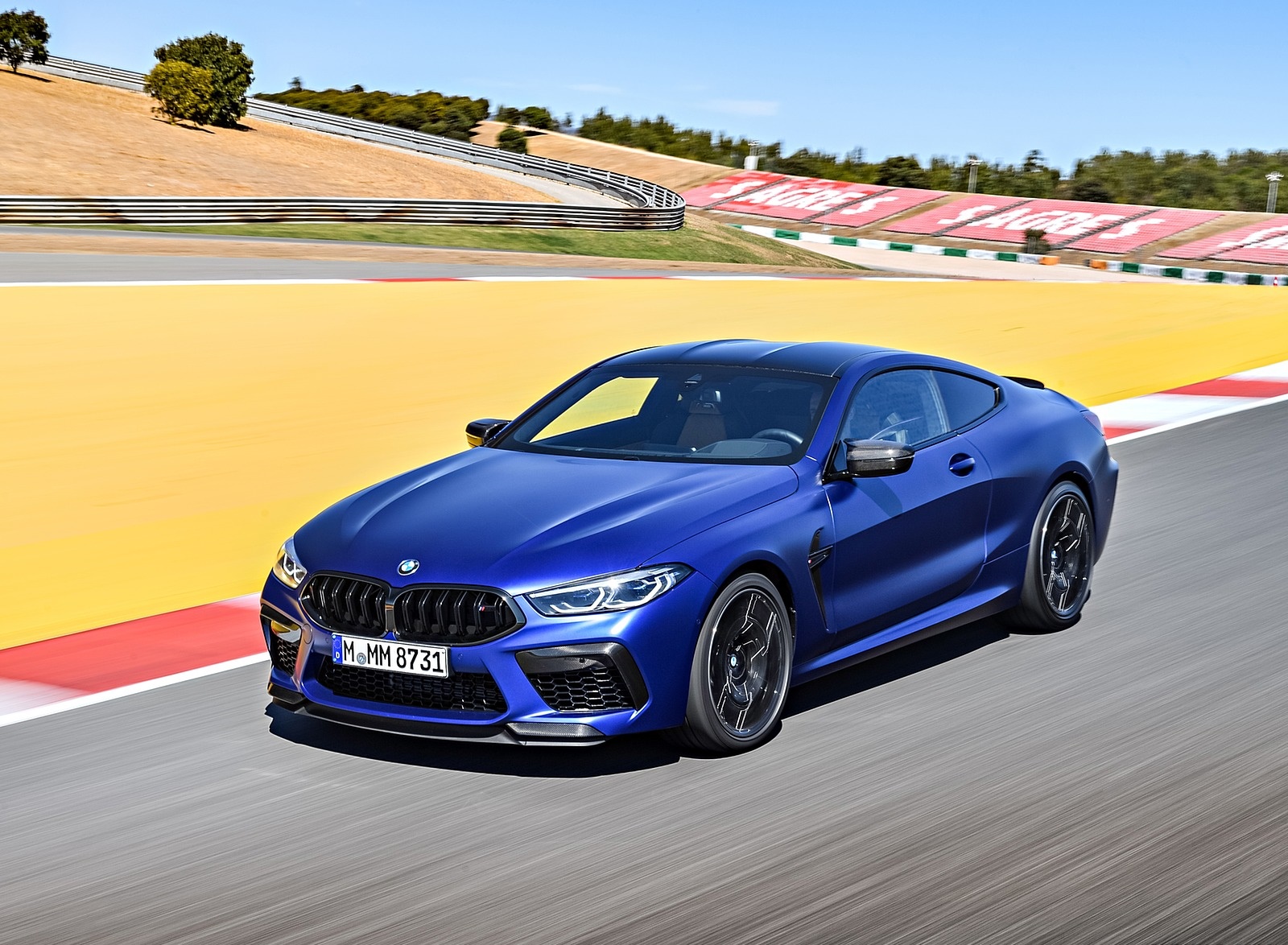 2020 BMW M8 Competition Coupe (Color: Frozen Marina Bay Blue) Front Three-Quarter Wallpapers #148 of 305